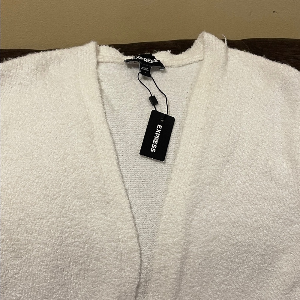 Express Women's Cream Cardigan
